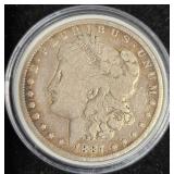 1887-O Morgan Silver Dollar Coin Circ