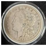 1921-S Morgan Silver Dollar Coin Circ