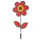 Case of 40 New Polka Dot Sunflower Wind Spinners