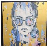 Marmont Hill Girl in Sunglasses Art Print 40x40