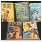5 Vintage Sci-Fi & Mystery Paperbacks w Rare Book