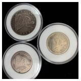 1855-O U.S. Half Dollar & 2 1800