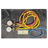 Imperial Manifold Gauge Set w Hoses & 2 Gauges