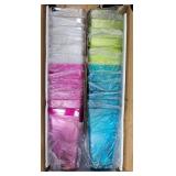 5 Cases of 24 Multicolor Square Plastic Vases