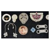 Vintage & Antique Jewelry Accessories- Clips, Belt