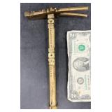 Vintage Moroccan Brass Sugar Hammer w Gemstones