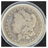 1884-S Morgan Silver Dollar Coin Circ