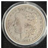 1890-O Morgan Silver Dollar Coin Circ
