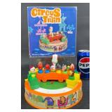 Vintage Battery-Operated Toy Circus Train w Box