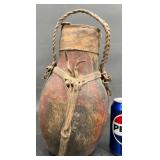 Antique African Carved Wood Milk Container