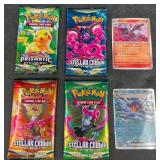 4 Pokemon Booster Pks wï¿½Salazzle, Garchomp Cards