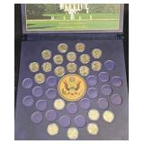 20 U.S. Mint $1 Presidential Coins in Folder