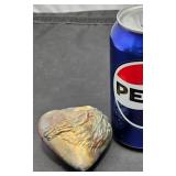 J Davis Studio Raku Heart-Shaped Pottery Rattle