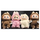 4 Pop Mart Labubu The Monsters Plush Figures