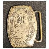 Hickok Sterling Silver Belt Buckle w Monogram M