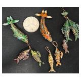 Articulated Enameled Koi Fish Pendants Collection