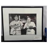 Mize & DiMaggio Photo w Johnny Mize Signature