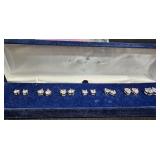 The Danbury Mint Seven Days of Dazzle Earring Set