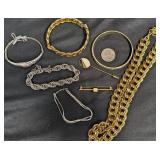 Assorted Monet Jewelry - Bracelets, Pins, Necklace