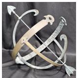 Bronze Sundial w Arrow & Roman Numerals