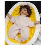 Fayzah Spanos Hatchkin Girl in Pink Porcelain Doll