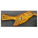 Hand Painted Wood Bird Brooch Japan Internment
