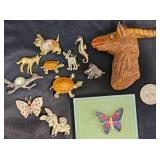 11 Animal-Shaped Pins Brooches