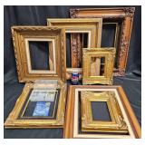 Gilt & Wood Frames w Hanging Accessories