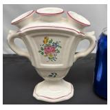 Rare Vntg French Faience TulipiereVase