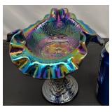 Gorgeous Fenton Persian MedallionGlass Compote