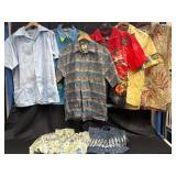 8 Vintage Men's Hawaiian Shirts L & XL