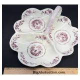 Vintage Mason's Ironstone Relish Tray, Watteau
