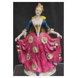Vntg Porcelain Lady Figurine Occupied Japan
