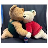RARE Hallmark Life Size Kissing Bears 42' Plush