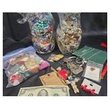 2 Craft Jewelry Mystery Jar Lots, Beads +