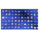 72 Assorted Fashion Rings, Various Sizes