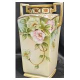 Antique Nippon Hand Painted Porcelain Vase