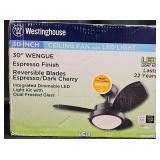New Westinghouse 30' Ceiling Fan w LED Light