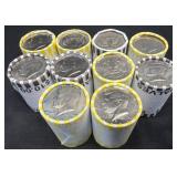 10 Rolls Unsearched Kennedy Half Dollar Coins