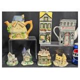 Ceramic House Teapots & Miniature Houses