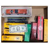 9 Assorted HO Scale Model Train Cars