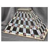 Stained Glass Lamp Shade w Multicolor Panels