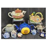 Ceramic & Metal Novelty Teapots Collection