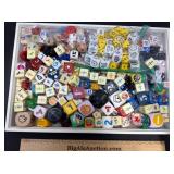 Lot of Gaming Dice, Various Designs & Styles