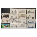 15 Assorted Diecast Truck Banks in Boxes - ERTL+