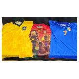 3 FIFA World Cup Jerseys - Brazil, Spain & Italy