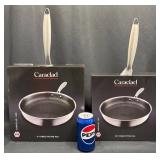 2 New Caraclad Hex Hybrid Frying Pans - 9.5? & 11?