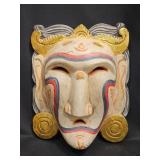 Handcrafted Polychrome Balinese Jero Luh Mask