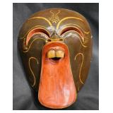 Handcrafted Indonesia Wood Open Mouth Mask