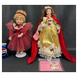 2 Collectible Porcelain Dolls - Christina +